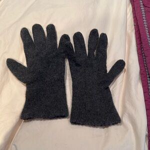 Cashmere mittens charcoal color